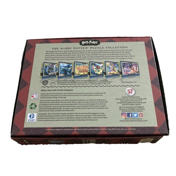 Harry Potter Three Broomsticks 500 Pc Puzzle New York Puzzle Company 24"x18" - Picture 5 of 6